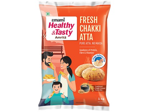 Emami Healthy & Tasty Amrita Fresh Chakki Atta, 1 kg