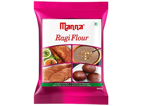Manna Ragi Flour/Ragi Hittu, 500 g