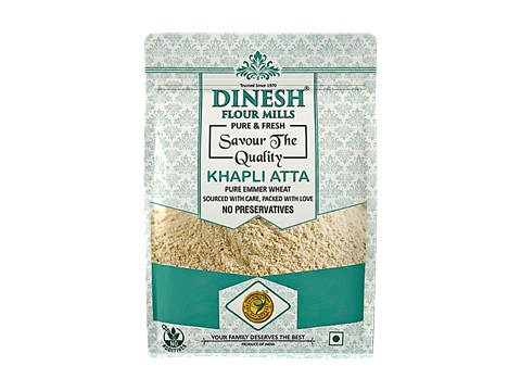 Dinesh Flour Mills Khapli Atta/Emmer Wheat Flour, 1 kg