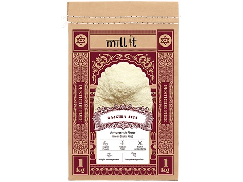 Mill-it Fresh Chakki Rajgira Atta/Amaranth Flour, 1 kg