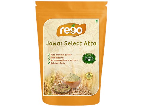 Rego Jowar Select Atta - Gluten Free, Makes Bones Strong, 5 kg