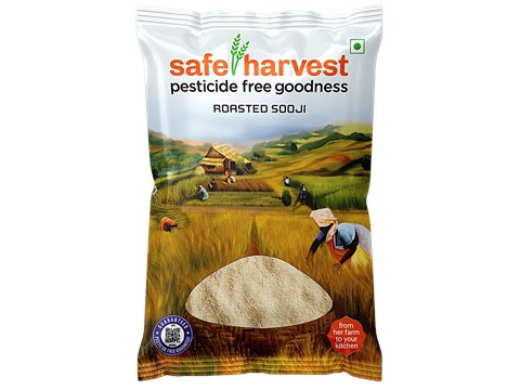 Safe Harvest Roasted Sooji - Pesticide Free, 500 g