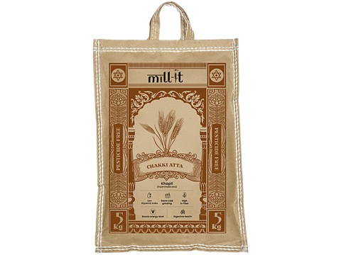 Mill-it Fresh Khapli Chakki Atta, 5 kg