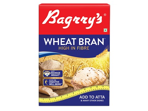 Bagrry's Wheat Bran - High Fibre, Protein, Add To Roti, 500 g