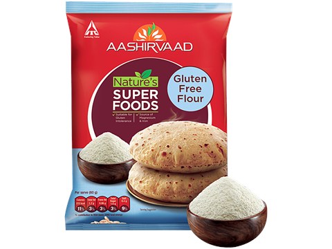 Aashirvaad Nature's Super Foods Gluten Free Flour For Chapati, 500 g