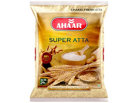 AHAAR Super Chakki Fresh Atta, 2 kg